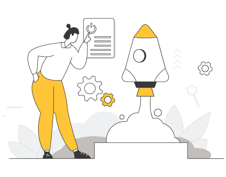 Business owner using DIY marketing toolkit for their business